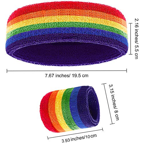 Muñequeras Deportivas Set, Juego de 1 Diadema y 2 Muñequeras de Deporte, Muñequeras Con Banda de Sujeción Bandas Para Sudar Wristband Ejercicio Atlético Baloncesto Muñequera y Bandas Para La Cabeza