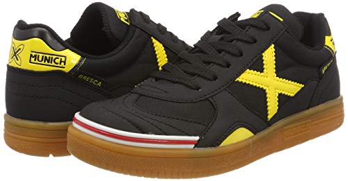 Munich Gresca Kid 02 S, Zapatillas de Deporte Hombre, Negro (Negro/Amarillo 606), 37 EU