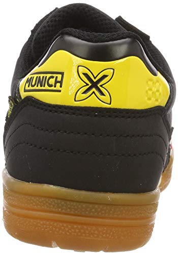 Munich Gresca Kid 02 S, Zapatillas de Deporte Hombre, Negro (Negro/Amarillo 606), 37 EU