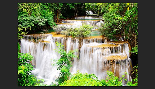 murando Fotomurales 350x256 cm XXL Papel pintado tejido no tejido Decoración de Pared decorativos Murales moderna de Diseno Fotográfico cascada naturaleza 10110903-46