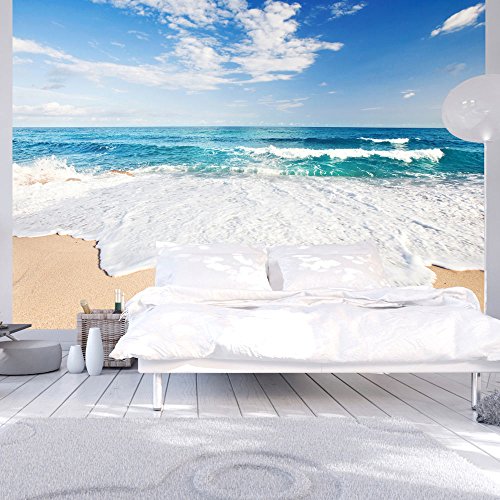 murando Fotomurales 350x256 cm XXL Papel pintado tejido no tejido Decoración de Pared decorativos Murales moderna de Diseno Fotográfico - playa mar naturaleza c-B-0035-a-a