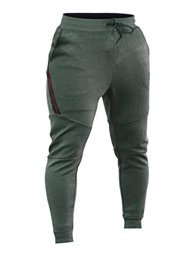 Muscle Alive Hombre Pantalones de chándal para Largos para Entrenamiento deportivode chándal Culturismo Fitness Pants