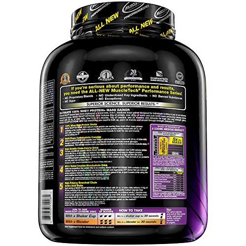 Muscletech Performance Series Mass Tech Extreme 2000 Triple Chocolate Brownie - 3175 gr Muscletech Performance Series Mass Tech Extreme 2000 Triple Chocolate Brownie - 3175 gr