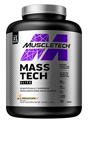 Muscletech Suplemento para Deportistas Mass Tech Performance Series, Sabor de Vainilla - 3200 gr