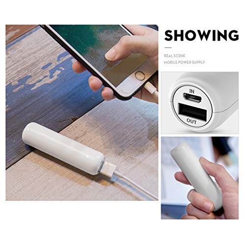 MUYEY Banco de energía, Cargador portátil de 3350mAh, con una Salida de Salida y una Interfaz de Entrada, Paquete de baterías Ultra pequeña Compatible con iPhone, Samsung, Huawei, iPad, etc,Blanco MUYEY Banco de energía, Cargador portátil de 3350mAh, con una Salida de Salida y una Interfaz de Entrada, Paquete de baterías Ultra pequeña Compatible con iPhone, Samsung, Huawei, iPad, etc,Blanco