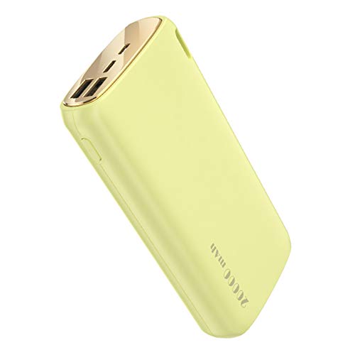 MUYEY Banco de energía, Cargador portátil de Alta Capacidad de 20000 mAh con 2 Puertos USB y 1 Puerto Tipo C para teléfonos Inteligentes, tabletas y Otros Dispositivos (admite Carga rápida),Amarillo MUYEY Banco de energía, Cargador portátil de Alta Capacidad de 20000 mAh con 2 Puertos USB y 1 Puerto Tipo C para teléfonos Inteligentes, tabletas y Otros Dispositivos (admite Carga rápida),Amarillo