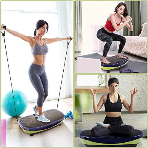 MVPower Profi 3D Plataforma Vibratoria Curved Slim, Plataforma Vibración con Pantalla LCD, Altavoz con Bluetooth | 5 Programas de Entrenamiento, Nivel 120 | Cargables Hasta 220 kg MVPower Profi 3D Plataforma Vibratoria Curved Slim, Plataforma Vibración con Pantalla LCD, Altavoz con Bluetooth | 5 Programas de Entrenamiento, Nivel 120 | Cargables Hasta 220 kg
