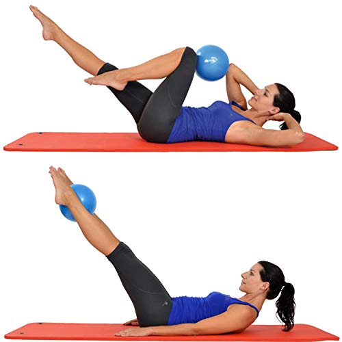 MVS - Pelota 25-27 cm suave + 2 tapones + pajita, pilates gimnasia Yoga Gym Soft Over Ball - Verde