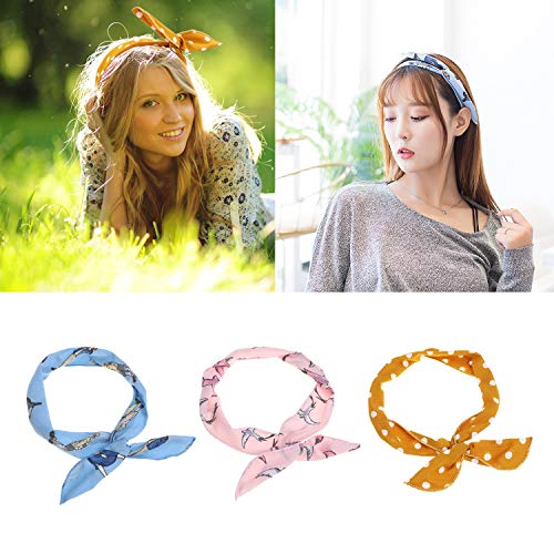 Mwoot 9 Piezas Diademas para Mujer Adultas, Flexible Banda para Cabello Accesorios para Cabello Accesorios para Pelo del Partido