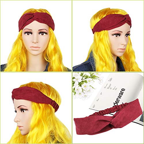 MWOOT Diademas para Mujer Adultas, 6 piezas Banda para Cabello Accesorios para Pelo elÔsticas de color sólido MWOOT Diademas para Mujer Adultas, 6 piezas Banda para Cabello Accesorios para Pelo elÔsticas de color sólido