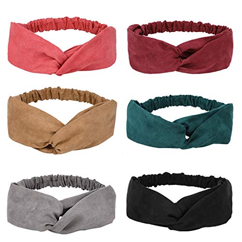 MWOOT Diademas para Mujer Adultas, 6 piezas Banda para Cabello Accesorios para Pelo elÔsticas de color sólido MWOOT Diademas para Mujer Adultas, 6 piezas Banda para Cabello Accesorios para Pelo elÔsticas de color sólido