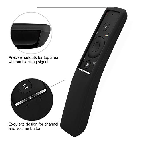 MWOOT Funda Compatible con Mando de Samsung 4K UHD Smart TV (Mando de Smart TV Samsung BN59-01241A BN59-01242A BN59-01292A), Negro Silicona Carcasas MWOOT Funda Compatible con Mando de Samsung 4K UHD Smart TV (Mando de Smart TV Samsung BN59-01241A BN59-01242A BN59-01292A), Negro Silicona Carcasas