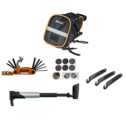 MXBIN Juegos de Herramientas portátiles Mountain Bike Repair Tool 15 en 1 Kit de Herramientas de Herramientas Plegables Herramienta de reparación de Piezas de Accesorios