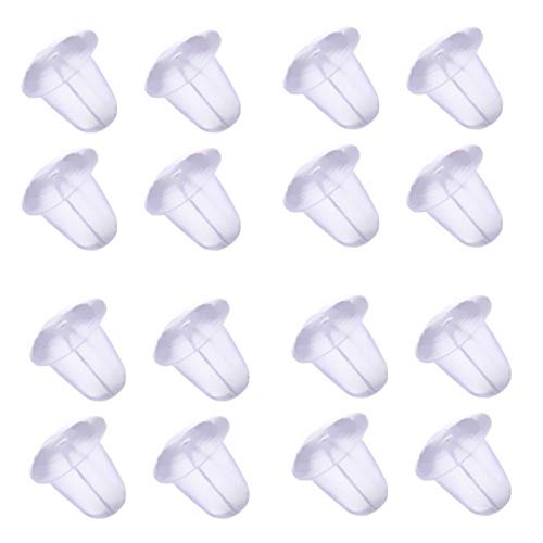 My-Bead 10 pares cierre oído silicona 5 mm para personas alérgicas accesorios de joyería de calidad My-Bead 10 pares cierre oído silicona 5 mm para personas alérgicas accesorios de joyería de calidad