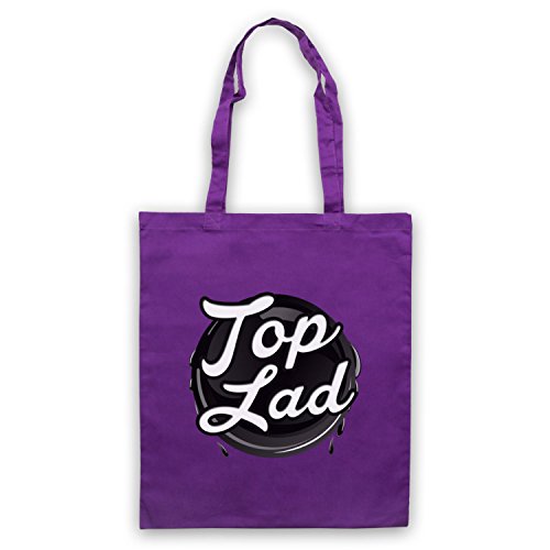 My Icon Art & Clothing Top Lad Slogan Bolsa, morado, Talla Unica My Icon Art & Clothing Top Lad Slogan Bolsa, morado, Talla Unica