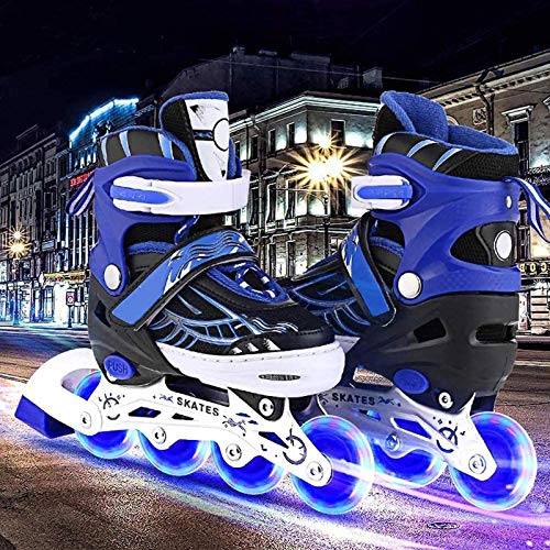 MY1MEY Ruedas de Repuesto de 8 Piezas, Luces LED para Patines en línea, con rodamientos Ruedas de PU para Patines en línea para Exteriores 82A 64 mm / 70 mm / 72 mm(70mm)