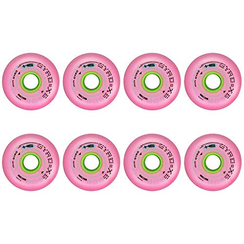 MY1MEY Ruedas de Repuesto para Patines en línea tamaño 72Mm 76Mm 80Mm 84A Ruedas de PU Ruedas de Goma para Exteriores e Interiores, Paquete de 8(green76mm) MY1MEY Ruedas de Repuesto para Patines en línea tamaño 72Mm 76Mm 80Mm 84A Ruedas de PU Ruedas de Goma para Exteriores e Interiores, Paquete de 8(green76mm)
