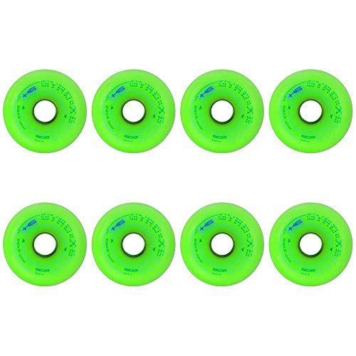 MY1MEY Ruedas de Repuesto para Patines en línea tamaño 72Mm 76Mm 80Mm 84A Ruedas de PU Ruedas de Goma para Exteriores e Interiores, Paquete de 8(green76mm) MY1MEY Ruedas de Repuesto para Patines en línea tamaño 72Mm 76Mm 80Mm 84A Ruedas de PU Ruedas de Goma para Exteriores e Interiores, Paquete de 8(green76mm)