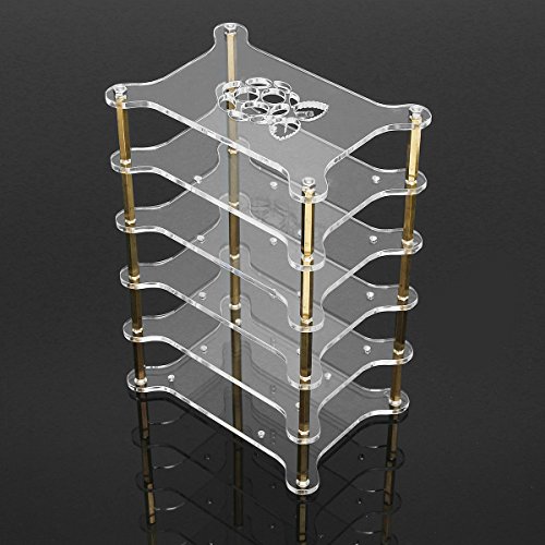 MYAMIA Acrílico Transparente De 5 Capas Cluster Case Stack Stack para Raspberry Pi 4/3/2 B Y B + MYAMIA Acrílico Transparente De 5 Capas Cluster Case Stack Stack para Raspberry Pi 4/3/2 B Y B +