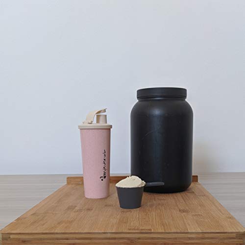 MYECOBSESSION Shaker hermético para batidos de proteínas de 500ml en Fibra de Trigo - con batidor - Mixing Ball - sin BPA (Azul) MYECOBSESSION Shaker hermético para batidos de proteínas de 500ml en Fibra de Trigo - con batidor - Mixing Ball - sin BPA (Azul)