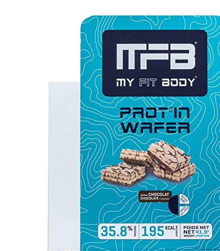 MYFITBODY Barrita- Barquillo alta Proteína, sabor vainilla - 12 uds. de 40.42g - total: 485.04g