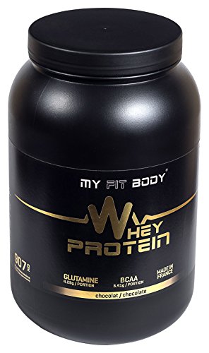 MYFITBODY Whey Protein Elite - Proteína de Suero de Leche, sabor chocolate - 907g