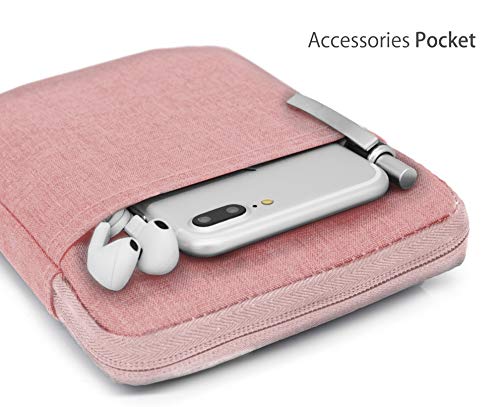 MyGadget Bolsa de Nylon de 10" para Tablet - Estuche Alcochado para Apple iPad 9.7" (Air, Pro) Mini, Samsung Galaxy Tab S3, Huawei MediaPad M5 - Rosado