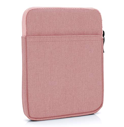 MyGadget Bolsa de Nylon de 10" para Tablet - Estuche Alcochado para Apple iPad 9.7" (Air, Pro) Mini, Samsung Galaxy Tab S3, Huawei MediaPad M5 - Rosado