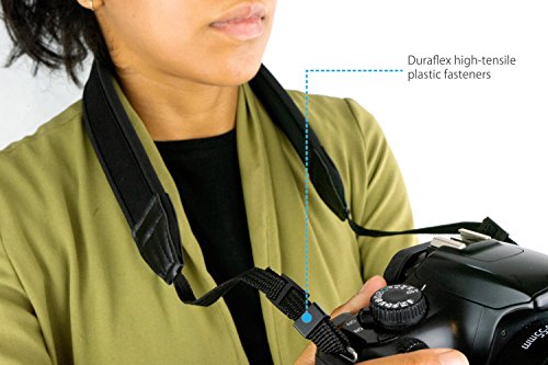 MyGadget Correa para Camara Reflex - Colgador para Cámaras - Camera Strap Compatible con Todos DSLR y Mirrorless como Nikon Canon Olympus Sony Panasonic