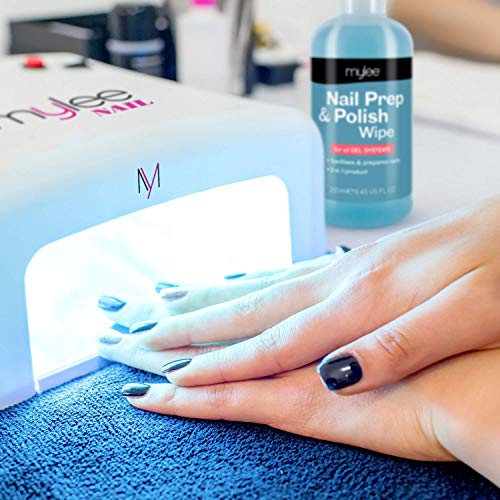 Mylee Prep + Wipe, Gel Limpiador de Residuos de Esmalte de Uñas de Gel 250ml, Preparación y Después del Cuidado, Manicura UV LED, Limpiador de Base de Esmalte de Gel, Multiusos para Desinfectar la Placa de Uñas y Eliminar la Capa Adhesiva