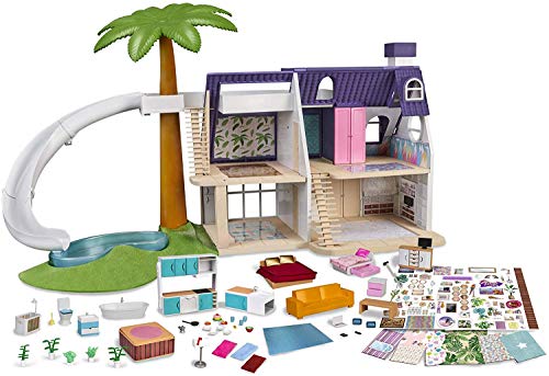 Mymy City Palmhouse - Casita de muñecas amueblada para niños y niñas de 3 a 8 años (Famosa 700015353)