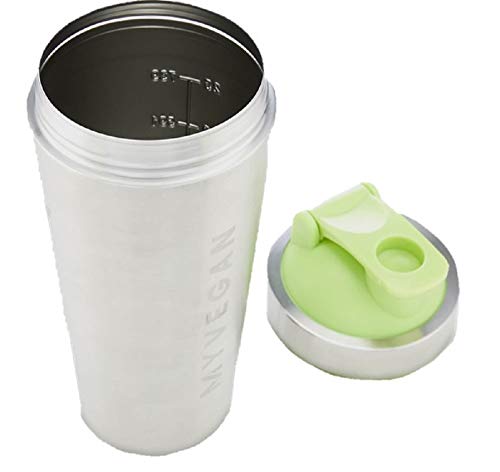 Myprotein Myvegan Metal Shaker Botella, Adultos Unisex, Plateado (Plateado), Talla Unica Myprotein Myvegan Metal Shaker Botella, Adultos Unisex, Plateado (Plateado), Talla Unica