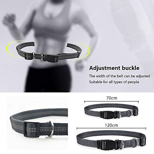 Mystery Correa para Perros Manos libres, Ajustables y Elásticas Correas para Correr Con Costuras Reflectantes para Perros de hasta 110 kg Mystery Correa para Perros Manos libres, Ajustables y Elásticas Correas para Correr Con Costuras Reflectantes para Perros de hasta 110 kg