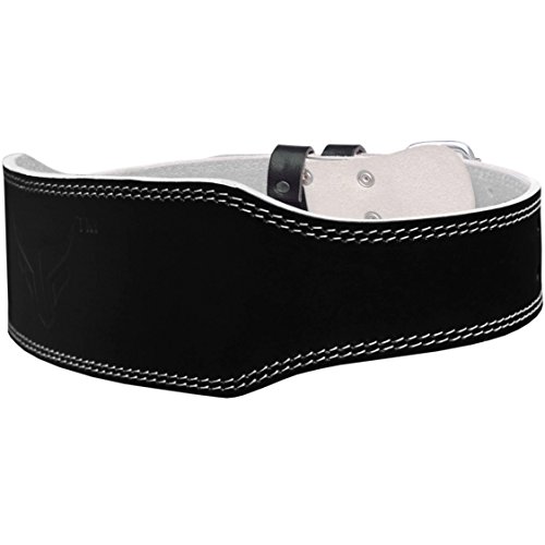Mytra Fusion Cinturón de Piel para Levantamiento de Pesas y Levantamiento de Pesas, 4 Pulgadas Mytra Fusion Cinturón de Piel para Levantamiento de Pesas y Levantamiento de Pesas, 4 Pulgadas