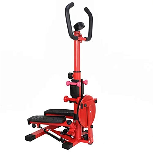 MZXU con cordón Stepper Femenino Hogar Silencio Pérdida de Peso Artefacto In-Sitio Montañismo Pedal Máquina Deportes Equipo de Fitness Pequeño Estufas Máquina (Color : Red, Size : 31x48inch)