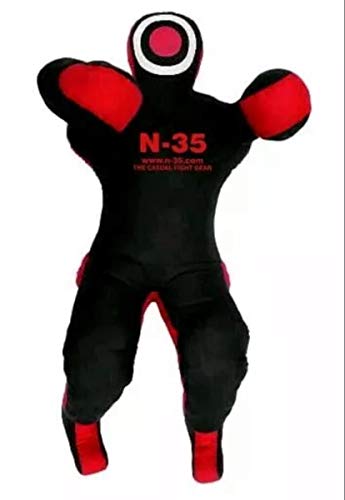 N-35 Grappling Dummy MMA Bolsa de lucha libre Judo brasileño Jiu Jitsu artes marciales sin relleno (rojo, 6) N-35 Grappling Dummy MMA Bolsa de lucha libre Judo brasileño Jiu Jitsu artes marciales sin relleno (rojo, 6)