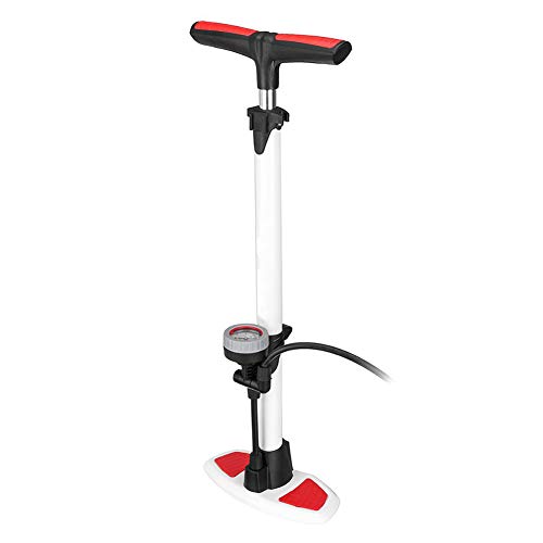N / A Bomba de Piso para Bicicleta portátil con manómetro, aleación de Aluminio, Manguera Larga con pivote de 360 Grados, manija Antideslizante en Forma de T ensanchada de medición precisa N / A Bomba de Piso para Bicicleta portátil con manómetro, aleación de Aluminio, Manguera Larga con pivote de 360 Grados, manija Antideslizante en Forma de T ensanchada de medición precisa
