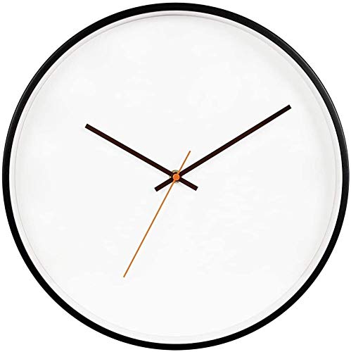 N / A Reloj Reloj Reloj 14 Pulgadas de estaño DIY Reloj en Movimiento Marcos de Madera de Reloj (Color, Beige),Negro