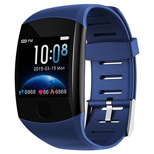 N-B Reloj inteligente para hombre, pulsera deportiva inteligente, impermeable, pantalla táctil grande, recordatorio de mensajes, frecuencia cardíaca, pulsera de actividad