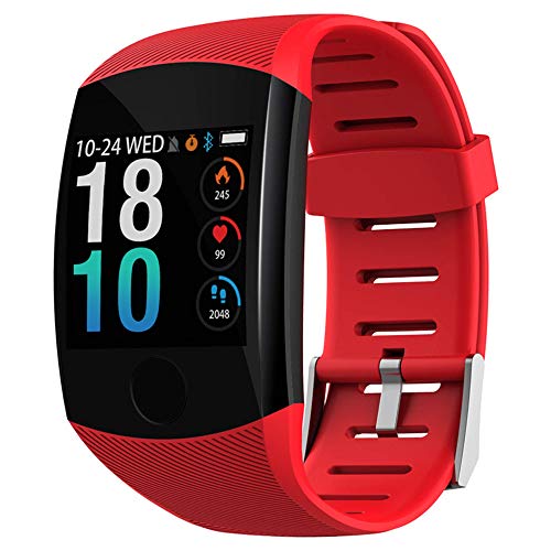N-B Reloj inteligente para hombre, pulsera deportiva inteligente, impermeable, pantalla táctil grande, recordatorio de mensajes, frecuencia cardíaca, pulsera de actividad