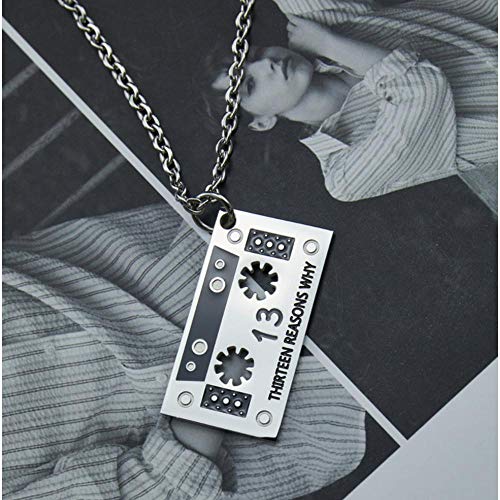 N / C Cinta Retro Collar con Colgante de Acero de Titanio Hip Hop Rock Cadena de suéter de Todo fósforo Plata N / C Cinta Retro Collar con Colgante de Acero de Titanio Hip Hop Rock Cadena de suéter de Todo fósforo Plata