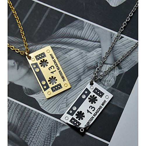 N / C Cinta Retro Collar con Colgante de Acero de Titanio Hip Hop Rock Cadena de suéter de Todo fósforo Plata N / C Cinta Retro Collar con Colgante de Acero de Titanio Hip Hop Rock Cadena de suéter de Todo fósforo Plata