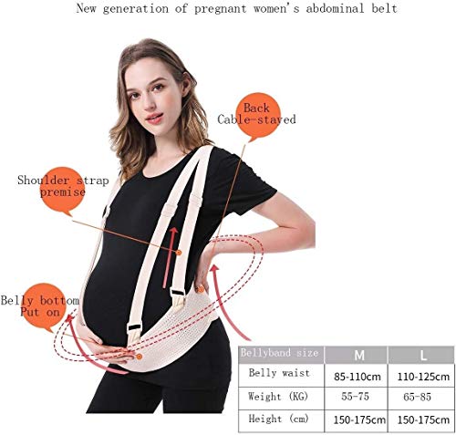 N\A AY Cinturón de Maternidad, mamá de la Correa Correas de Hombro, Vientre Venda de la Ayuda prenatal, Embarazo arnés, Ligero y Transpirable (Color : Medium) N\A AY Cinturón de Maternidad, mamá de la Correa Correas de Hombro, Vientre Venda de la Ayuda prenatal, Embarazo arnés, Ligero y Transpirable (Color : Medium)