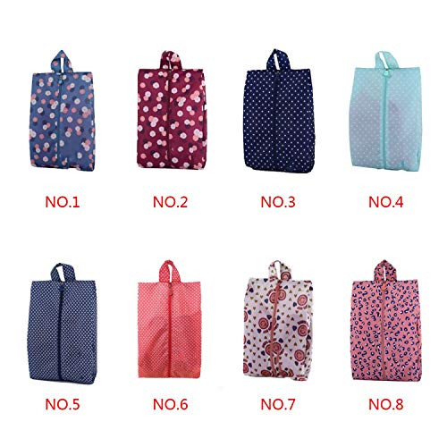 NA Conveniente Bolsa de Nylon portátil Impermeable Bolsa de Almacenamiento de Zapatos de Viaje con Cremallera B