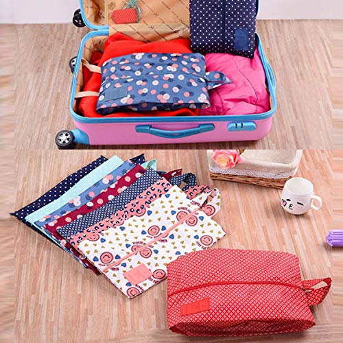 NA Conveniente Bolsa de Nylon portátil Impermeable Bolsa de Almacenamiento de Zapatos de Viaje con Cremallera B