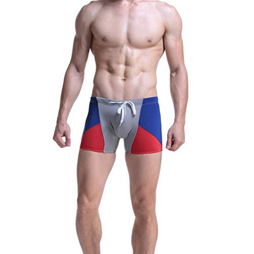 N/A Trajes de baño para Hombres Bañadores de Alta Elasticidad Bañadores de natación para Culturismo Fitness, Transpirables, Impermeables, Que absorben la Humedad, La Playa, Surf, Ocio