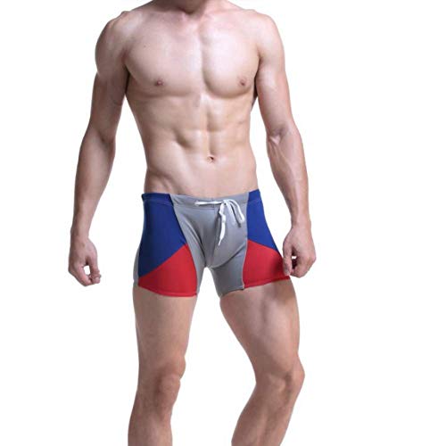 N/A Trajes de baño para Hombres Bañadores de Alta Elasticidad Bañadores de natación para Culturismo Fitness, Transpirables, Impermeables, Que absorben la Humedad, La Playa, Surf, Ocio