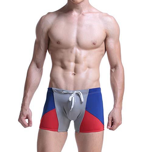 N/A Trajes de baño para Hombres Bañadores de Alta Elasticidad Bañadores de natación para Culturismo Fitness, Transpirables, Impermeables, Que absorben la Humedad, La Playa, Surf, Ocio