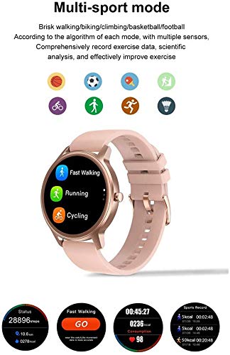 Naack Reloj Inteligente Pulsera Monitor de frecuencia cardíaca smartwatch Monitor De Ritmo Cardíaco Mujeres Hombres niños Sport Smartwatch Mensaje Recordatorio Rastreador De Fitness para Android iOS