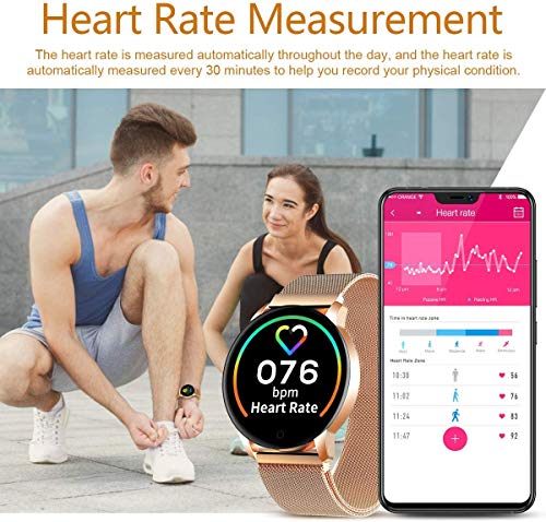 Naack Reloj Inteligente Pulsera Monitor de frecuencia cardíaca smartwatch Monitor De Ritmo Cardíaco Mujeres Hombres niños Sport Smartwatch Mensaje Recordatorio Rastreador De Fitness para Android iOS